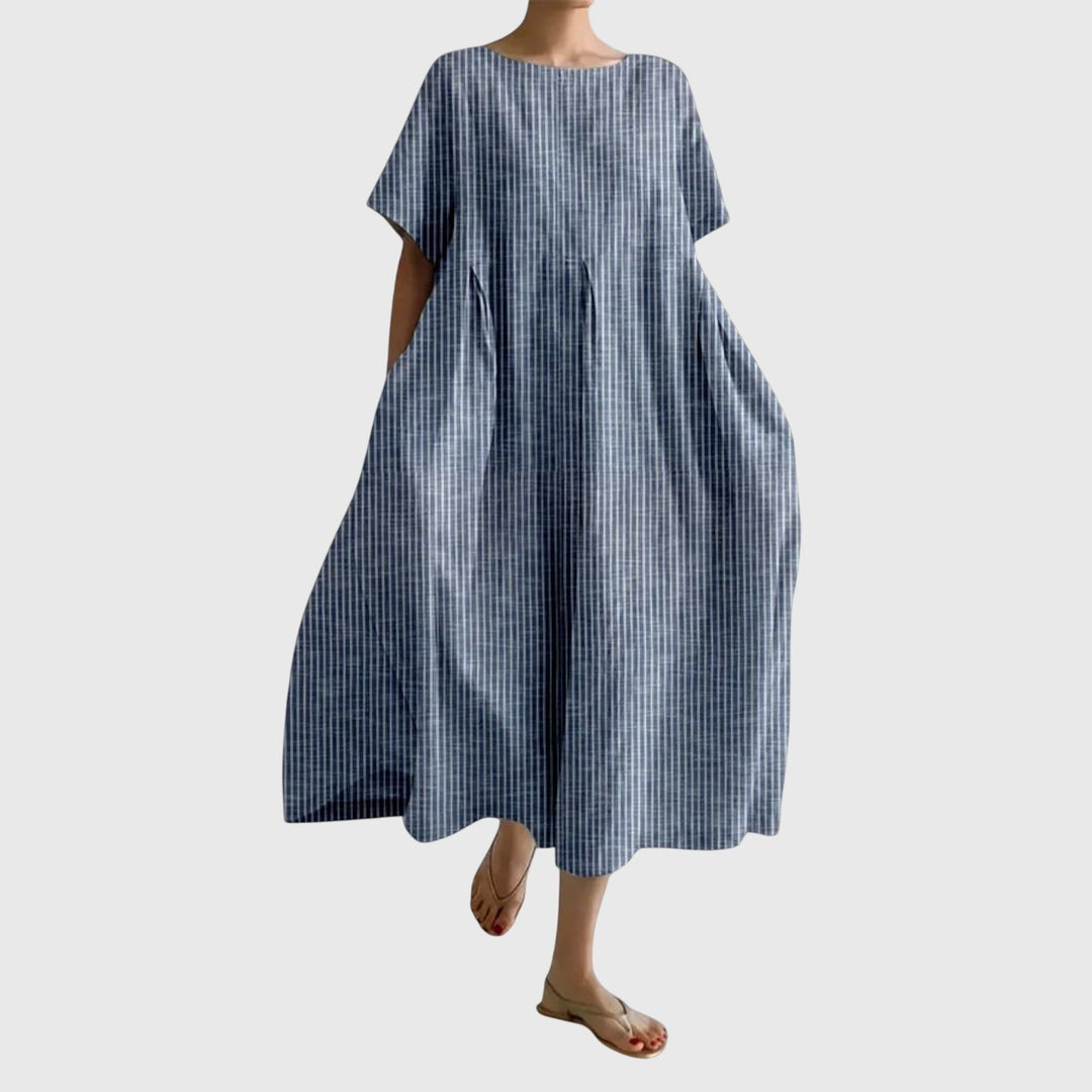 Isabell — Robe Longue Casual Femme Verte Rouge Bleue Violette Pour Quotidien Libre