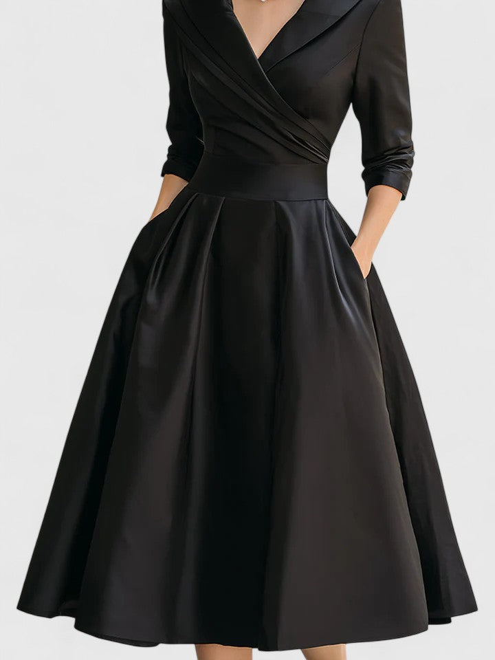 Yan — Robe Midi Élégante Femme