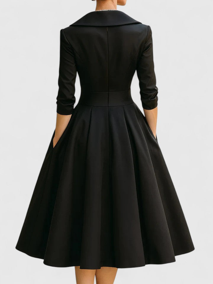 Yan — Robe Midi Élégante Femme