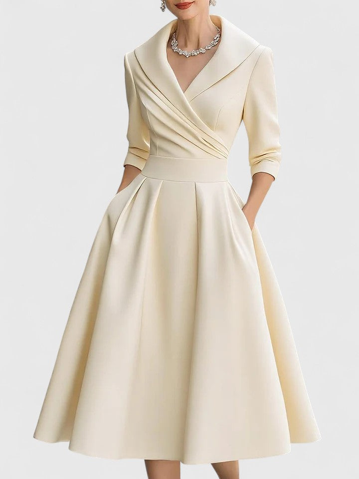 Yan — Robe Midi Élégante Femme