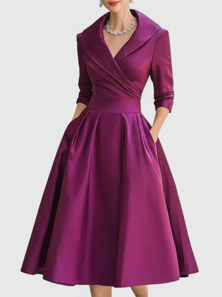 Yan — Robe Midi Élégante Femme