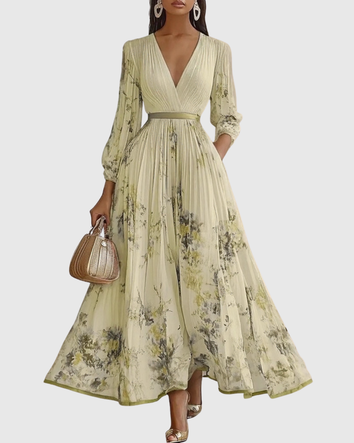 Rowella — Robe Maxi Plissée Élégante