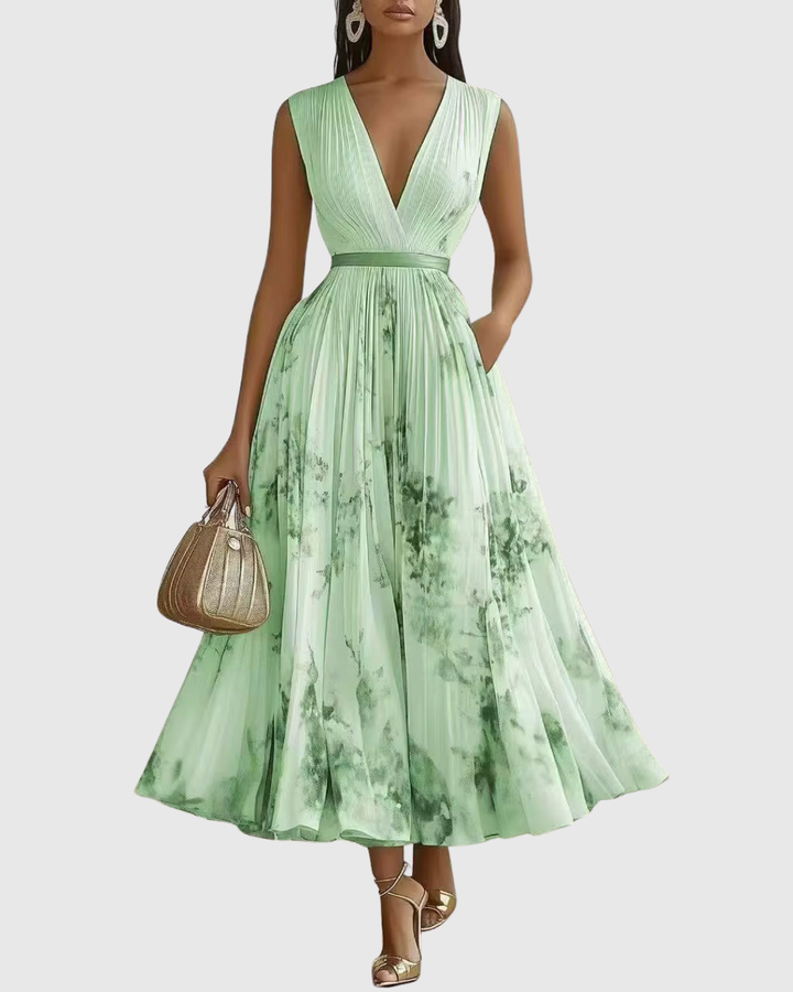 Rowella — Robe Maxi Plissée Élégante