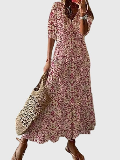 Amalia — Robe Boho Vintage Été