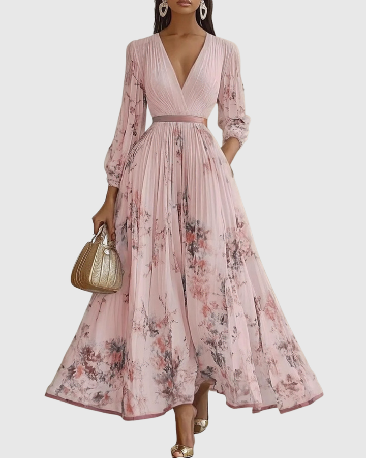 Rowella — Robe Maxi Plissée Élégante
