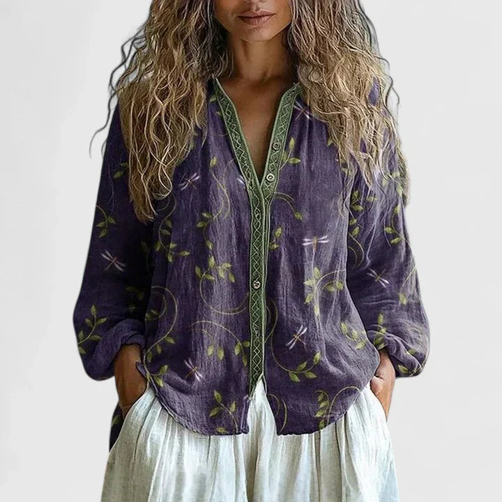 Jayzlynae — Blouse Femme Confortable Verte Violette Rose Inclusive