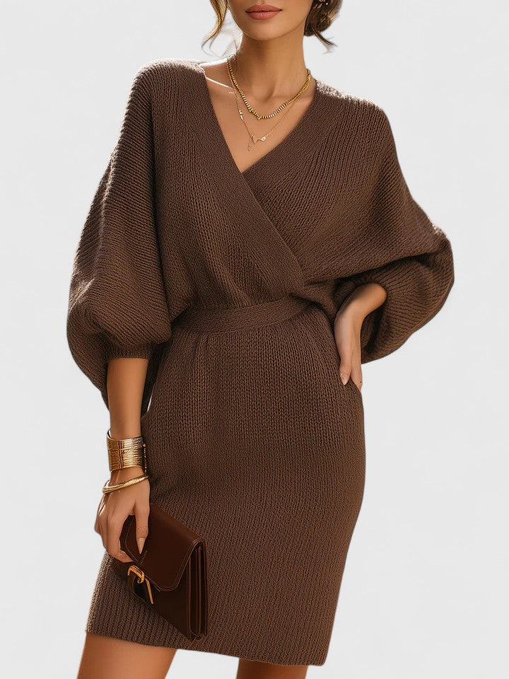 Fey — Robe Femme Confortable Marron Pour Authenticite Terreuse