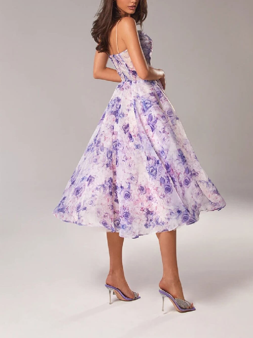 Morgan — Robe Femme Lin Violette, Rose Pour Style Confirme