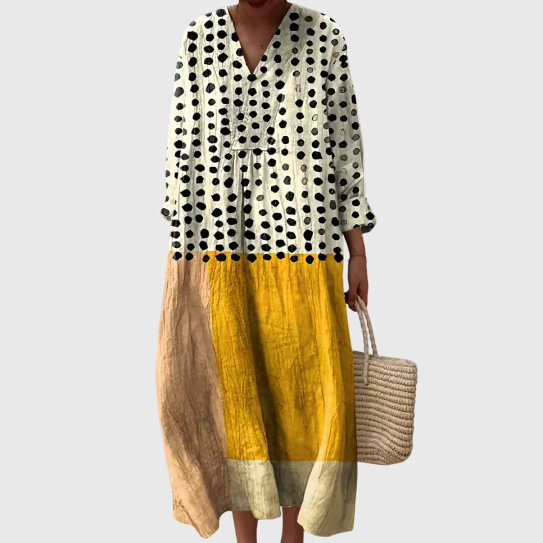 Stephanie — Robe Femme Géométrique Unique Style Moderne