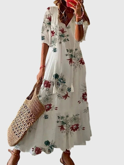 Amalia — Robe Boho Vintage Été