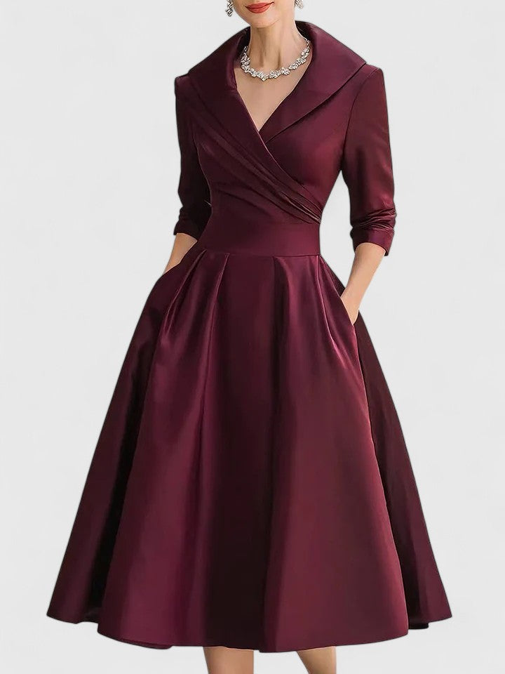 Yan — Robe Midi Élégante Femme