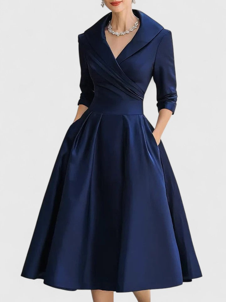 Yan — Robe Midi Élégante Femme