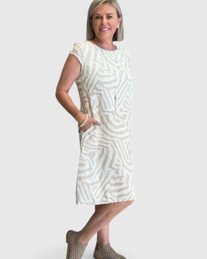 Calyviah — Robe Femme Confortable Bleue Blanche Noire Verte Pour Chaque Saison