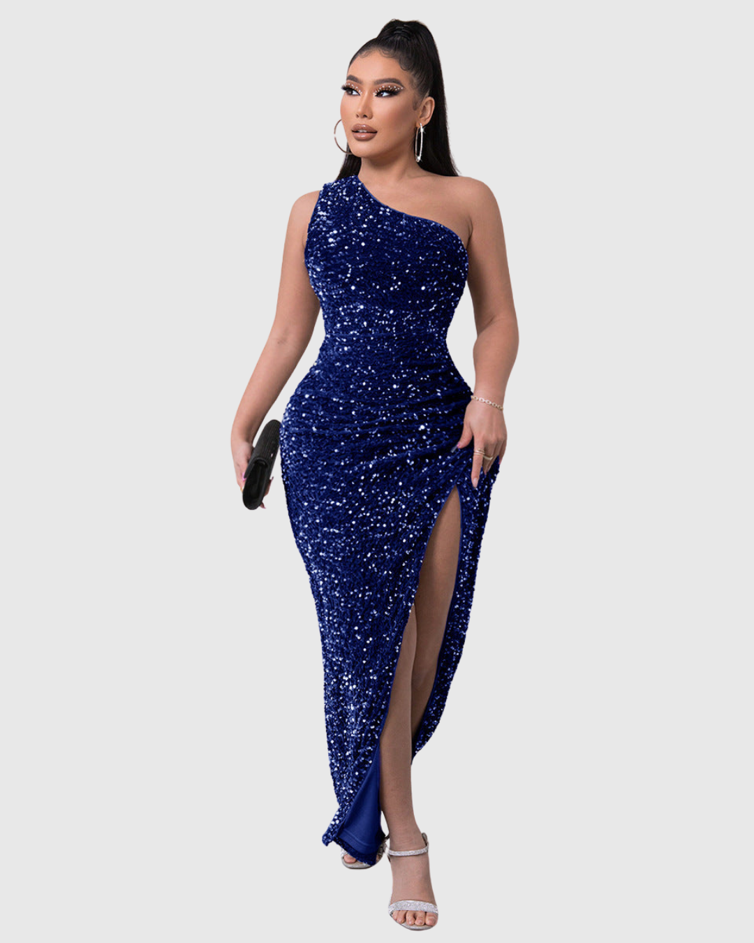 Lillian — Robe Femme Elegante Noire, Bleue, Grise Pour Style Confirme