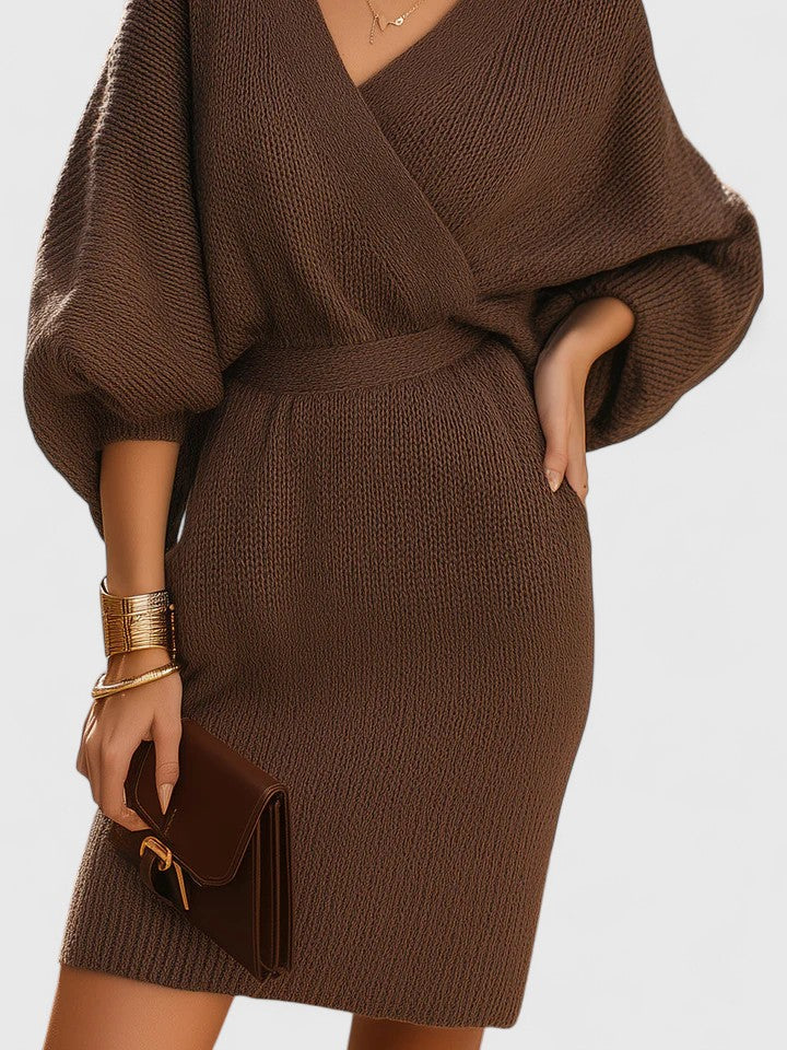 Fey — Robe Femme Confortable Marron Pour Authenticite Terreuse
