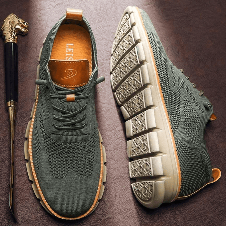 Paolo | Baskets Tricot Lacets Homme | Marche Confortables