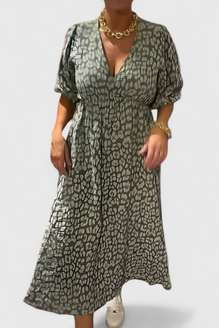 Kateriva — Robe Femme Elegante Verte Elegante