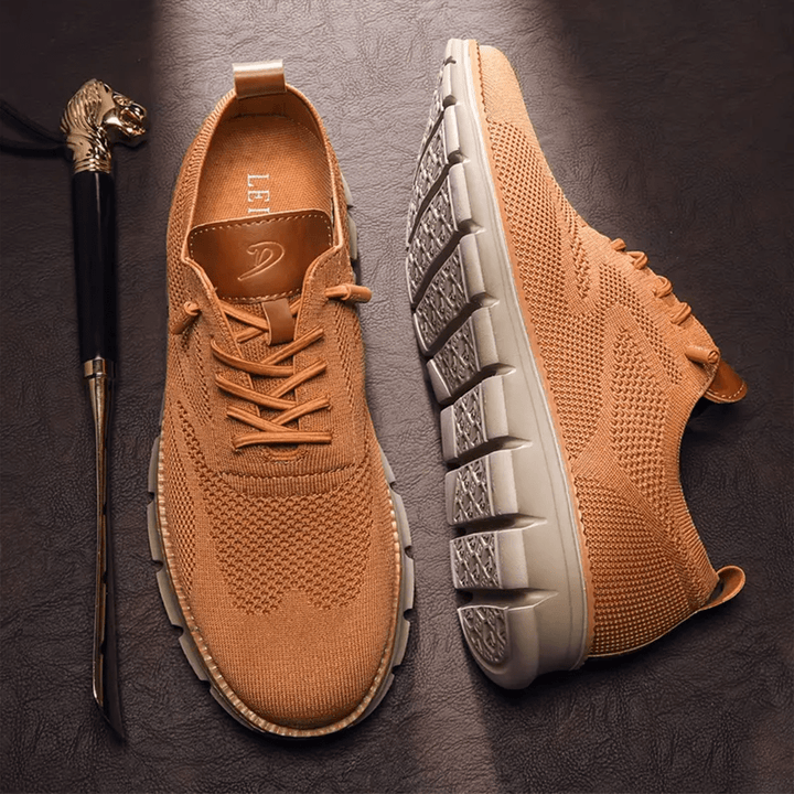 Paolo | Baskets Tricot Lacets Homme | Marche Confortables