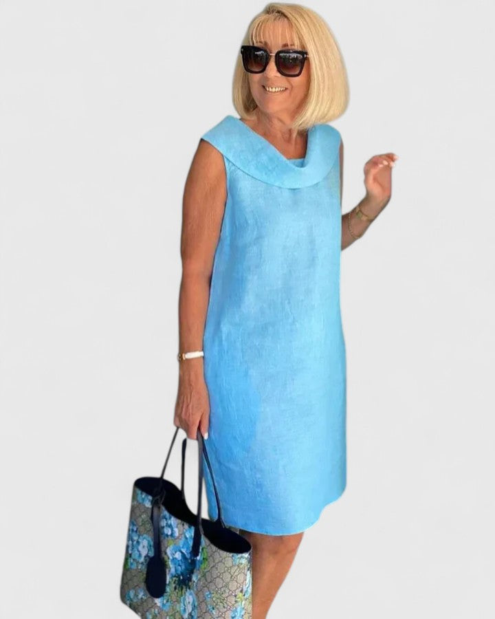 Kim — Robe Femme Élégante Rose Orange Bleue Jaune Tout en Couleurs