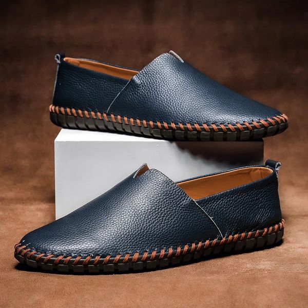 Malachy | Mocassins Cuir Grainé Homme | Confort Marche Bureau