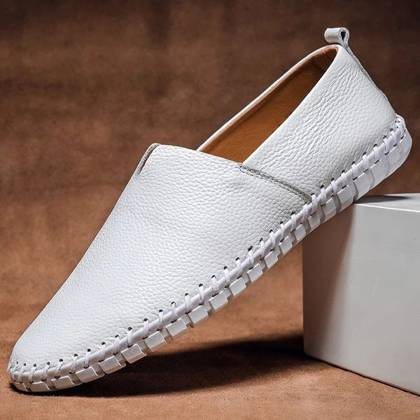 Malachy | Mocassins Cuir Grainé Homme | Confort Marche Bureau