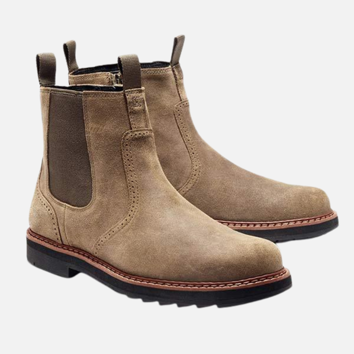 Anton | Boots Brogue Cuir Homme | Marche Élégantes Confortables