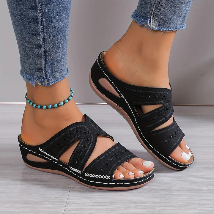 Paola | Sandales Orthopédiques Compensées Femme | Confort Soutien