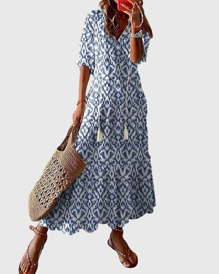 Amalia — Robe Boho Vintage Été