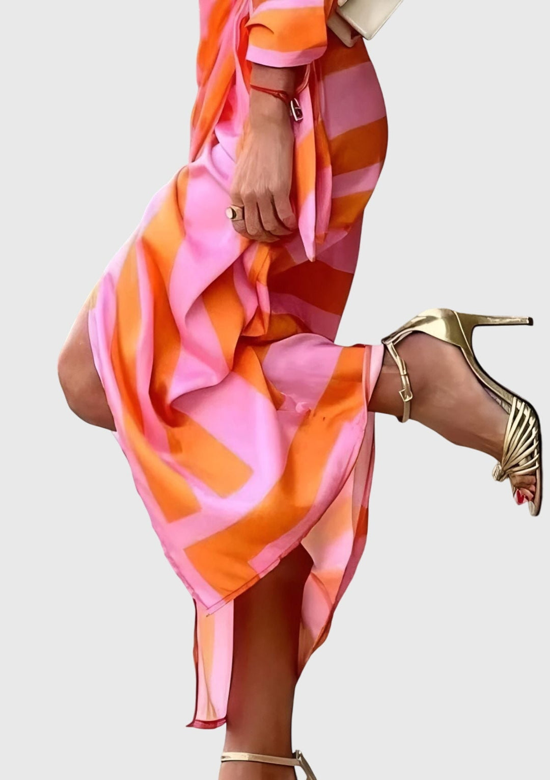 Everly — Robe Portefeuille Élégante Imprimée