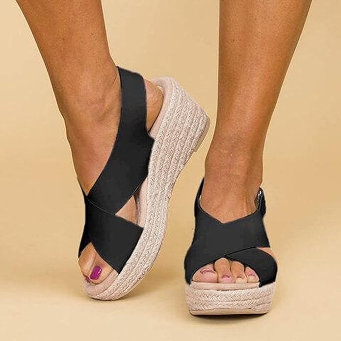Giulia | Sandales Compensées Été Femme | Confortables Tendance