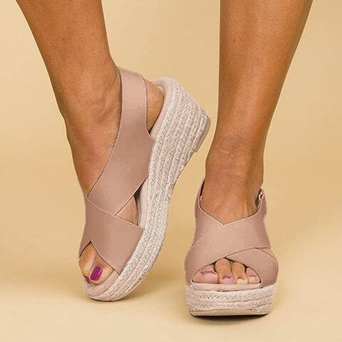 Giulia | Sandales Compensées Été Femme | Confortables Tendance