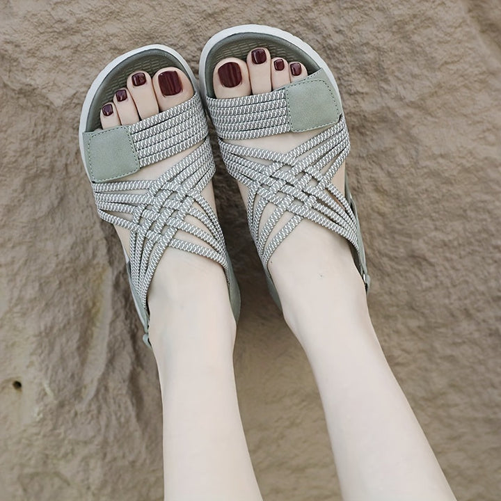 Carmen | Sandales Plates Orthopédiques Brides Femme | Confort Marche
