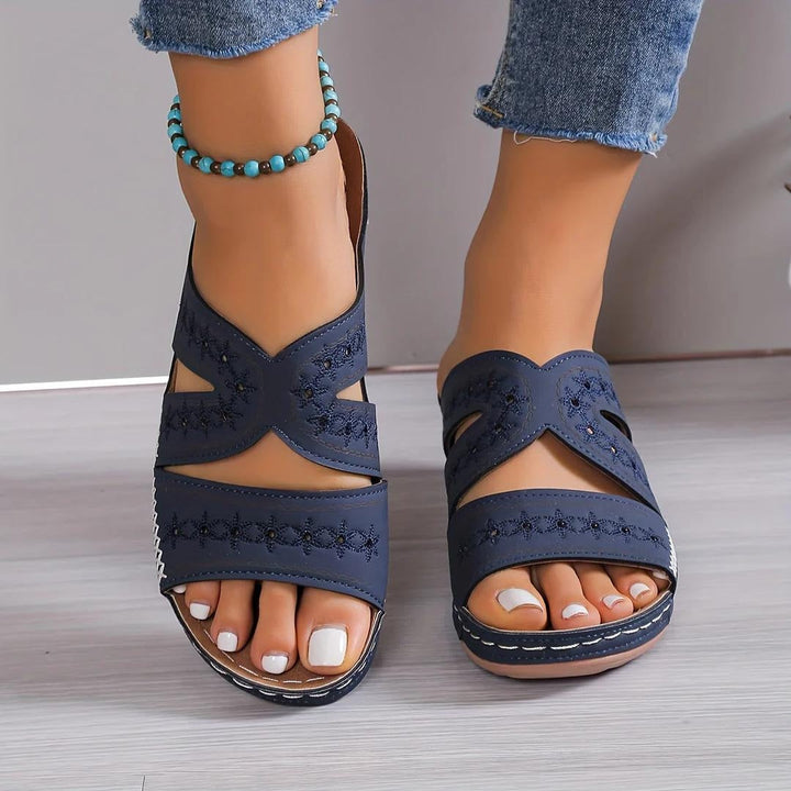 Paola | Sandales Orthopédiques Compensées Femme | Confort Soutien