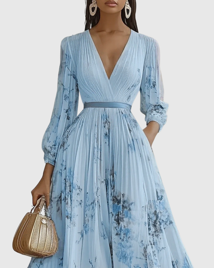 Rowella — Robe Maxi Plissée Élégante