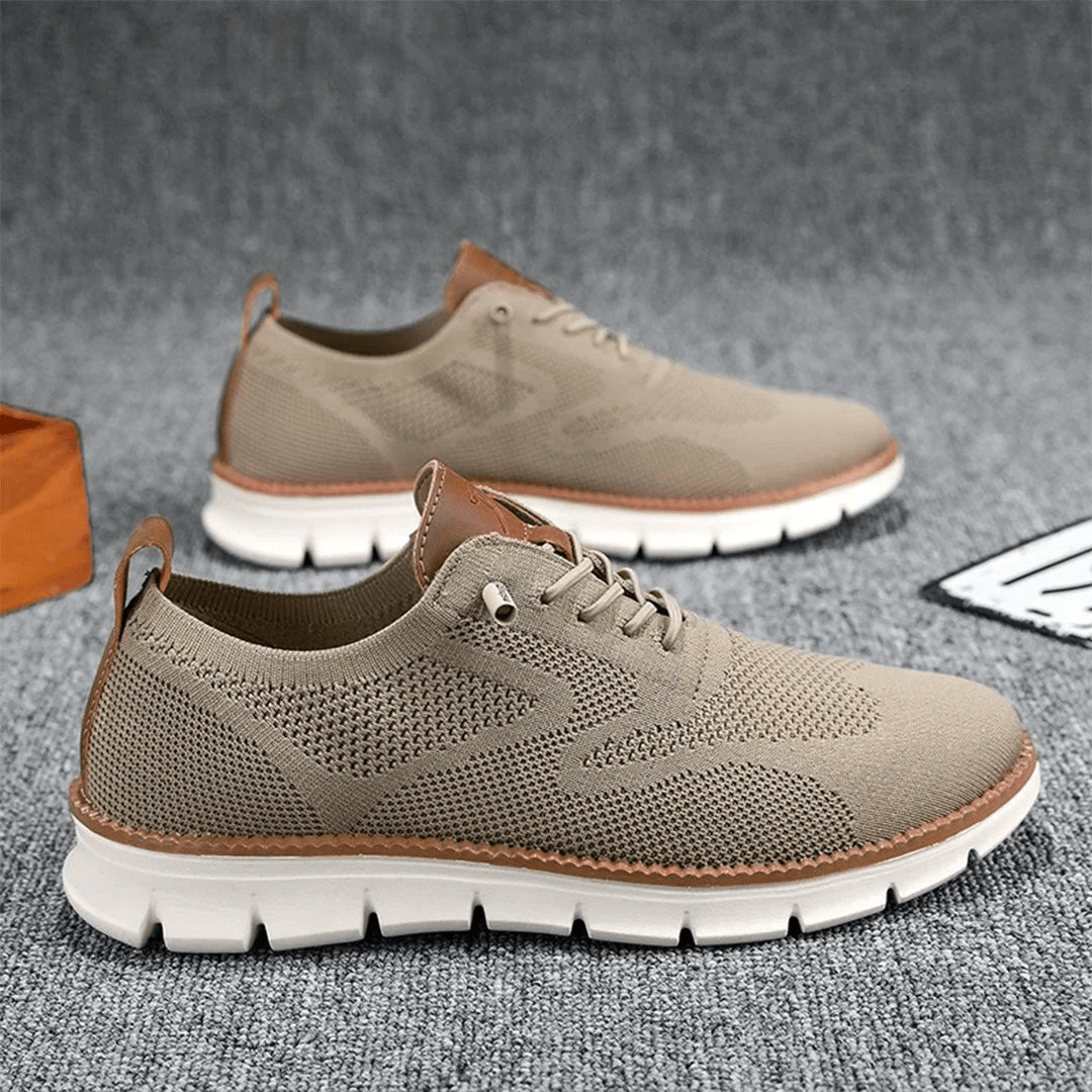 Paolo | Baskets Tricot Lacets Homme | Marche Confortables