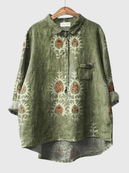 Valeria — Blouse Femme Florale Floral Print 2, Floral Print 7 Pour Style Confirme