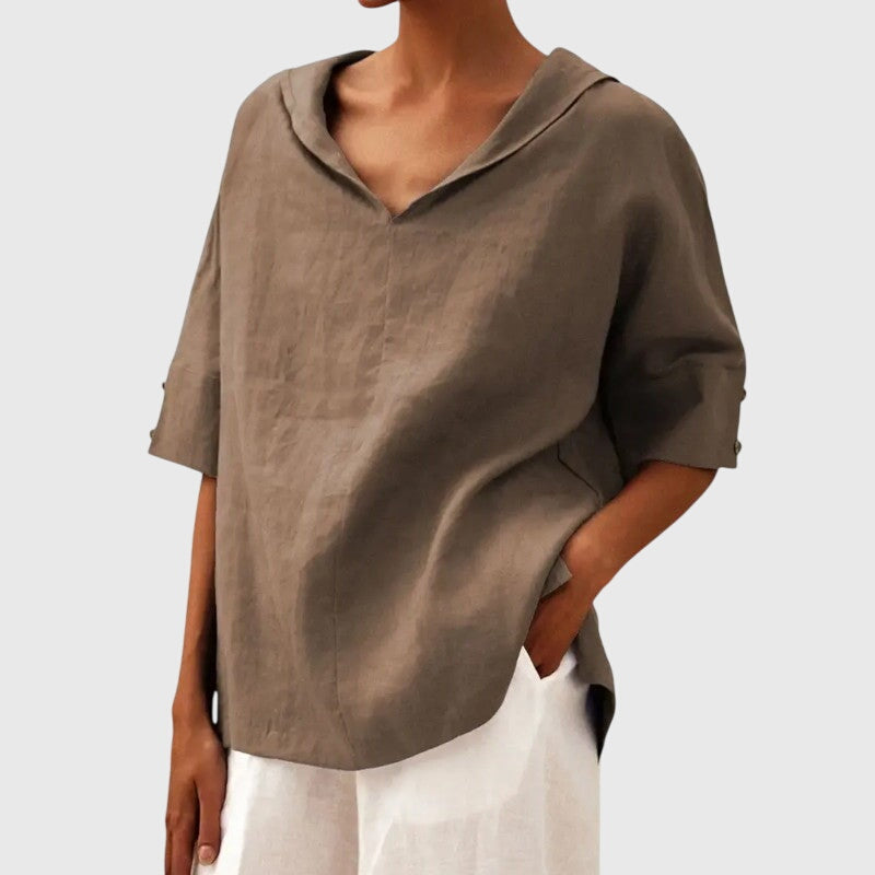 Ayla — Blouse Femme Elegante Jaune, Blanche Pour Style Confirme