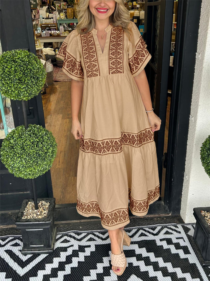 Alice — Robe Femme Boho Noire, Mocha, Wine Red Pour Style Confirme