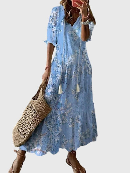 Amalia — Robe Boho Vintage Été