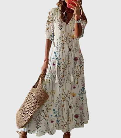 Amalia — Robe Boho Vintage Été
