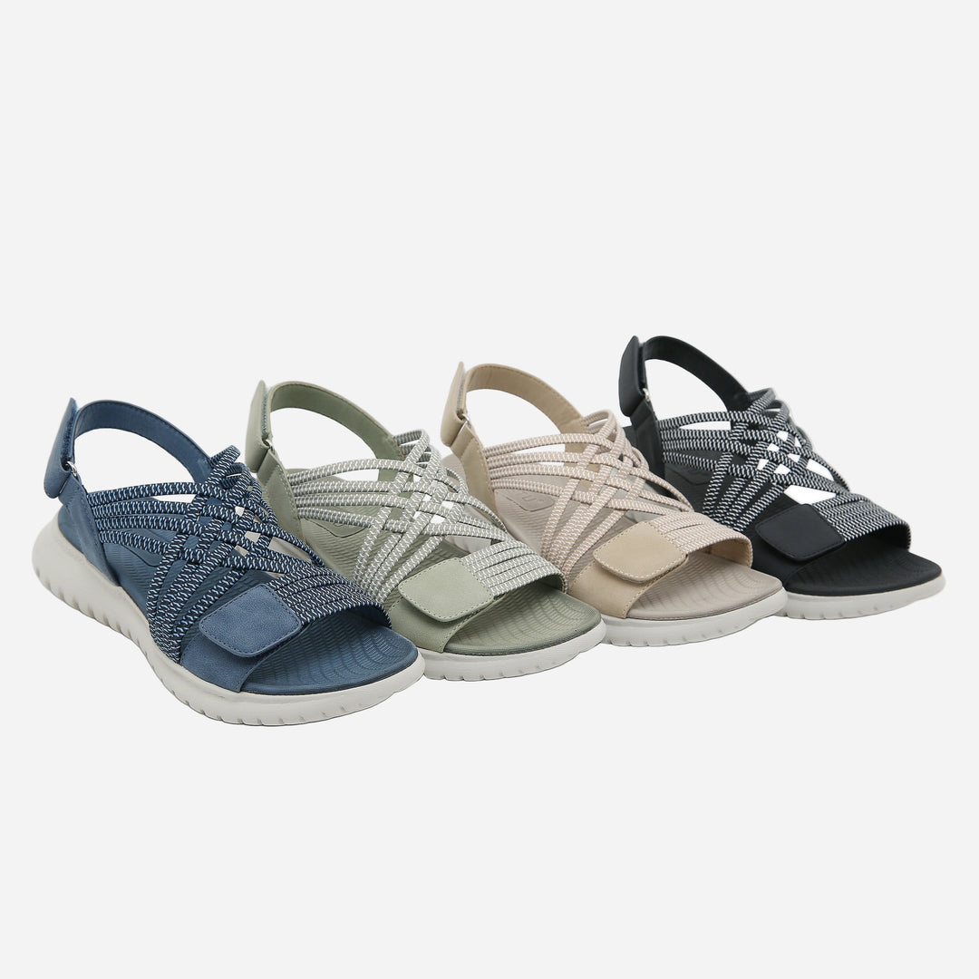 Carmen | Sandales Plates Orthopédiques Brides Femme | Confort Marche
