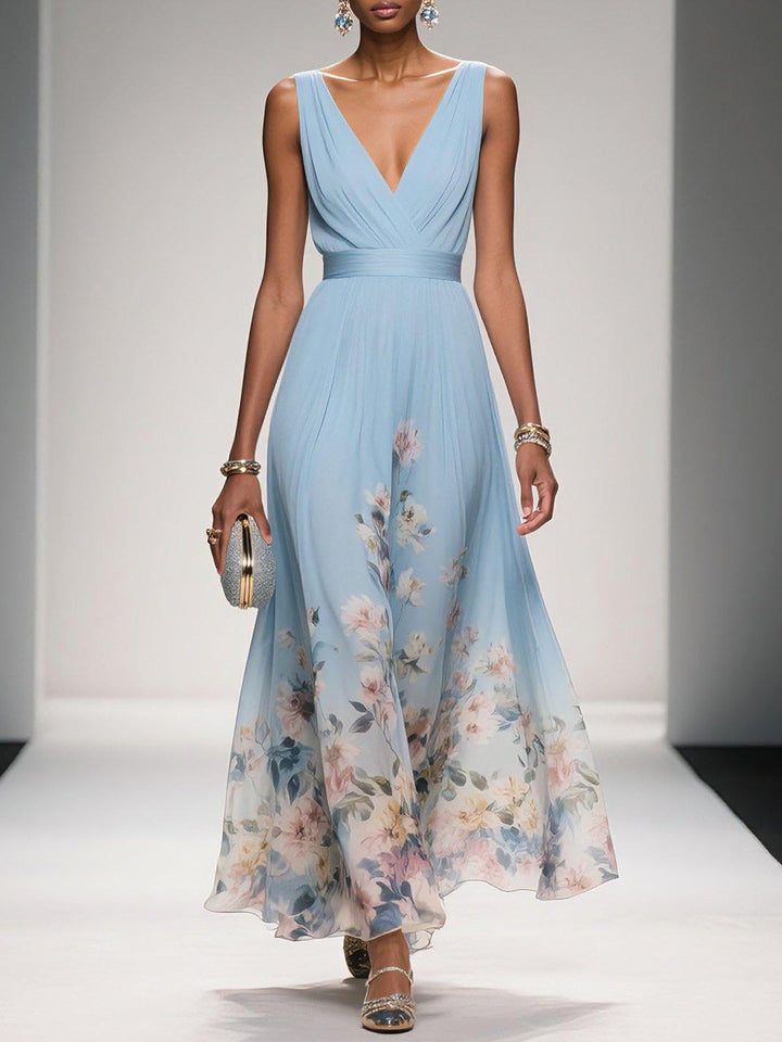 Isabella — Robe Mariage Invitee Florale Imprimee Maxi Chic