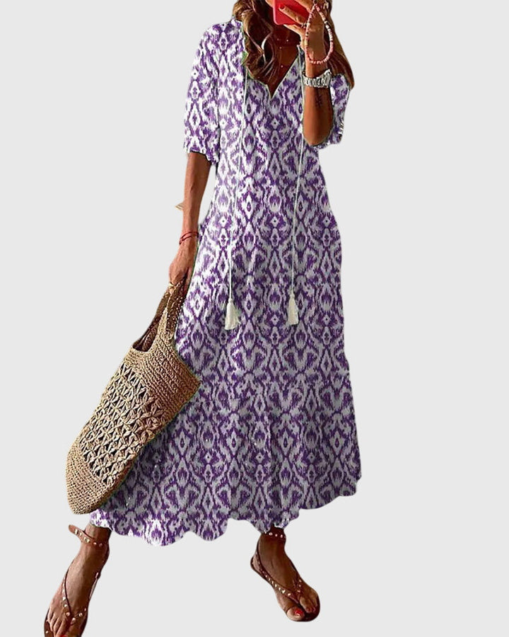 Amalia — Robe Boho Vintage Été