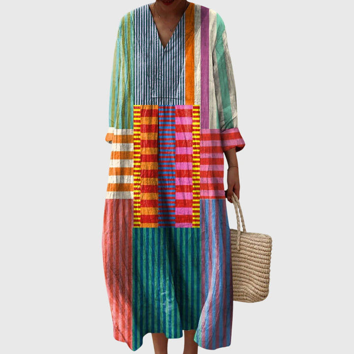 Stephanie — Robe Femme Géométrique Unique Style Moderne