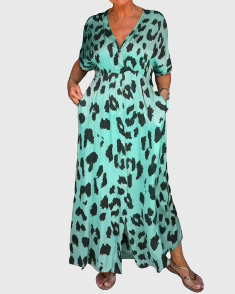 Elizabeth — Robe Femme Elegante Grise, Kaki, Bleue Pour Style Confirme
