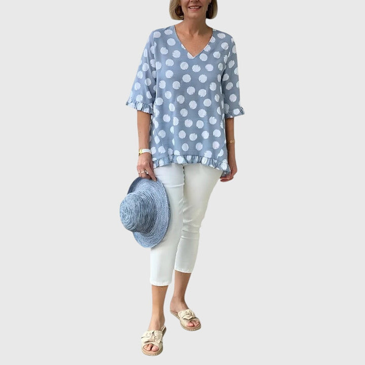 Eira — Blouse Femme Elegante Rose, Jaune Pour Style Confirme