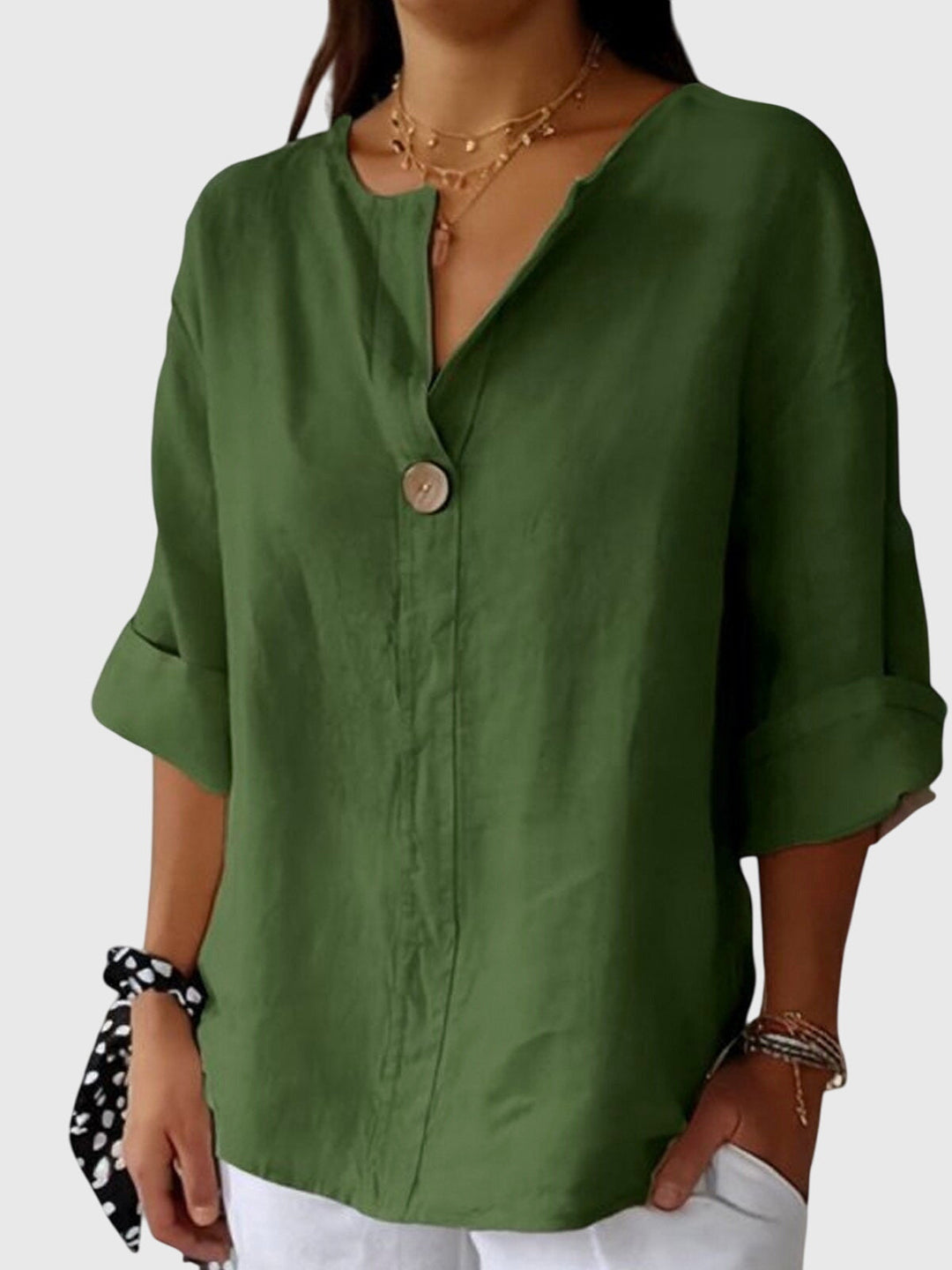 Gemma — Blouse Femme Elegante Bleu Marine, Blanche Pour Style Confirme