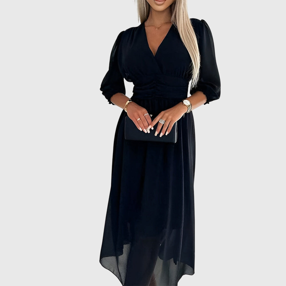 Chloé — Robe Femme Légère Chiffon Soie Pour Élégance Aérienne