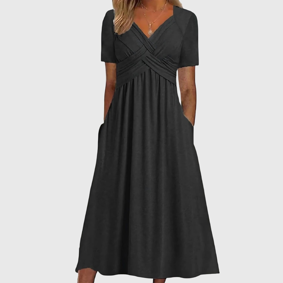 Viola — Robe Midi Gainante Ventre Plat