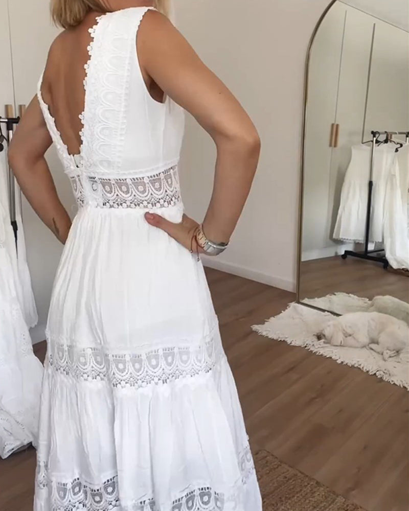 Willow — Robe Femme Boho Blanche Pour Style Confirme